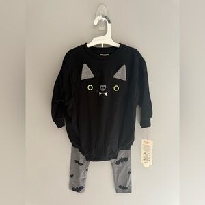 Cat & Jack Baby Halloween Bat Matching Set SZ 18M Long Sleeve Jogger New Fall